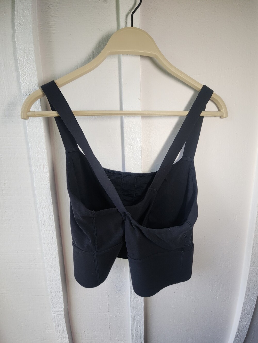 Athleta Longline Warrior Cross Back Sports Bra Black Size XL - Picture 4 of 15